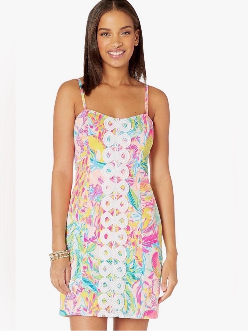 Lilly Pulitzer Shelli stretch shift dress mini fiesta bamba size 0